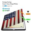 BFSEROBJ Case for 6.8" Kindle Paperwhite 11th Generation 2021 and Kindle Paperwhite Signature Edition Lightweight Smart Case Adjustable Stand Protective Cover with Auto Wake/Sleep - American Flag view 3