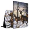BFSEROBJ Case for 6.8" Kindle Paperwhite 11th Generation 2021 and Kindle Paperwhite Signature Edition Lightweight Smart Case Adjustable Stand Protective Cover with Auto Wake/Sleep - Cute Forest Deers view 1