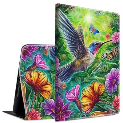 BFSEROBJ Case for 6.8" Kindle Paperwhite 11th Generation 2021 and Kindle Paperwhite Signature Edition Lightweight Smart Case Adjustable Stand Cover with Auto Wake/Sleep - Hummingbird and Butterfly