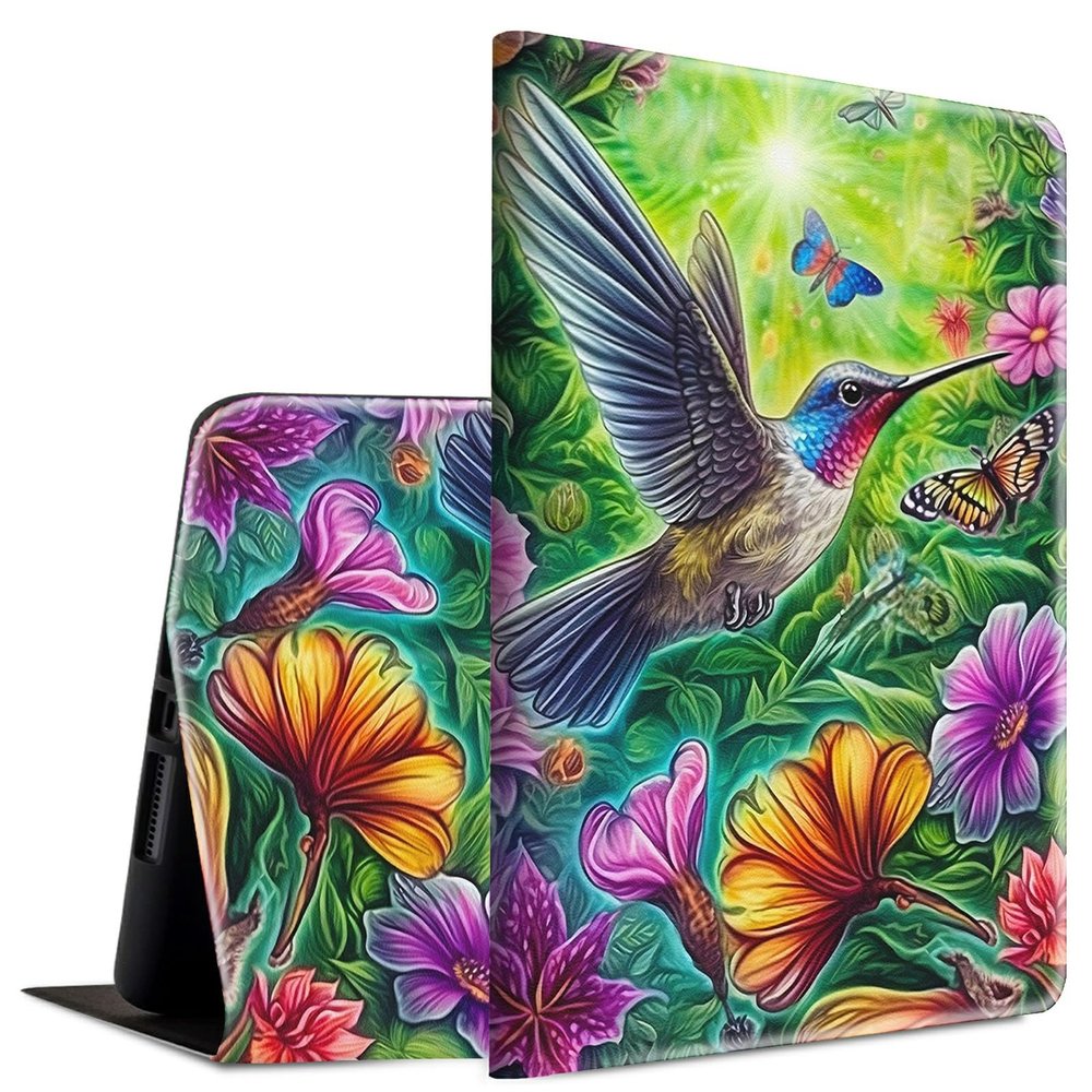 BFSEROBJ Case for 6.8" Kindle Paperwhite 11th Generation 2021 and Kindle Paperwhite Signature Edition Lightweight Smart Case Adjustable Stand Cover with Auto Wake/Sleep - Hummingbird and Butterfly