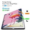 BFSEROBJ Case for Kindle Fire hd 8 Case 2017/2018 Release 7th/8th Generation Lightweight Smart Cover PU Leather Adjustable Stand Protective Cover with Auto Wake/Sleep - Cute Pink Flamingos view 3