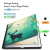 BFSEROBJ Case for All-New Fire 7 Tablet Case 7" 12th Generation 2022 Release Lightweight Smart Cover PU Leather Adjustable Stand Protective Cover with Auto Wake/Sleep - Green Forest Skull view 3