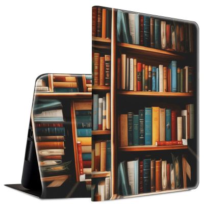 BFSEROBJ Case for 6.8" Kindle Paperwhite 11th Generation 2021 and Kindle Paperwhite Signature Edition Lightweight Smart Case Adjustable Stand Protective Cover with Auto Wake/Sleep - Bookshelf