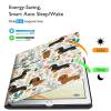BFSEROBJ Case for All-New Fire 7 Tablet Case 7" 12th Generation 2022 Release Lightweight Smart Cover PU Leather Adjustable Stand Protective Cover with Auto Wake/Sleep - Dog Flower view 3