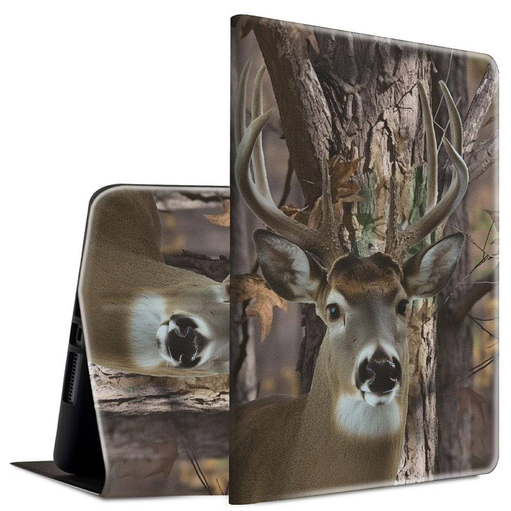 BFSEROBJ Case for 6.8" Kindle Paperwhite 11th Generation 2021 and Kindle Paperwhite Signature Edition Lightweight Smart Case Adjustable Stand Protective Cover with Auto Wake/Sleep - Cute Forest Deer