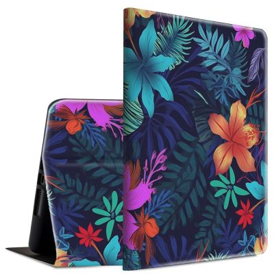 BFSEROBJ Case for 6.8" Kindle Paperwhite 11th Generation 2021 and Kindle Paperwhite Signature Edition Lightweight Smart Case Adjustable Stand Protective Cover with Auto Wake/Sleep - Palm Leaf Flowers