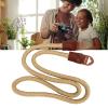 GOWENIC Camera Neck Shoulder Strap Portable Cowhide Nylon Soft Shoulder Belt for Digital SLR Camera (Khaki) view 2