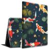 BFSEROBJ Case for Kindle Fire HD 10 Tablet 10.1" 7th/9th Generation 2017/2019 Release Lightweight Smart Case PU Leather Adjustable Stand Protective Cover with Auto Wake/Sleep - Cute Fish view 1