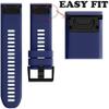 22mm Band Bracelet Strap Compatible for Garmin Fenix 7,Fenix 6,Fenix 6 Pro,Fenix 5,Fenix 5 Plus,Approach S60 S62,Forerunner 935 945,Quick Release Strap Wristband (DEEP BLUE) view 3