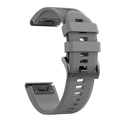 22mm Band Bracelet Strap Compatible for Garmin Fenix 7,Fenix 6,Fenix 6 Pro,Fenix 5,Fenix 5 Plus,Approach S60 S62,Forerunner 935 945,Quick Release Strap Wristband (GRAY)
