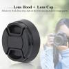 Acouto for Photography Accessory Camera Lens Hood 43mm Black Metal Lens Hood with Plastic Lenses view 2