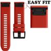 22mm Band Bracelet Strap Compatible for Garmin Fenix 7,Fenix 6,Fenix 6 Pro,Fenix 5,Fenix 5 Plus,Approach S60 S62,Forerunner 935 945,Quick Release Strap Wristband (RED) view 3