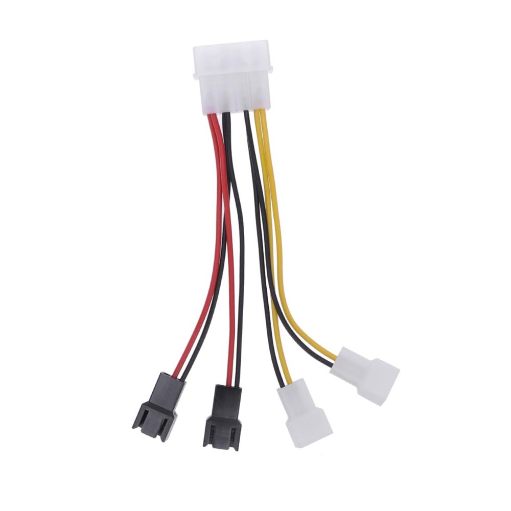 Hemobllo Fan Extension Cable 4 Pin to 3 Pin Adapter Cable Pwm Fan Extension for Motherboard