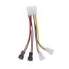 Hemobllo Fan Extension Cable 4 Pin to 3 Pin Adapter Cable Pwm Fan Extension for Motherboard view 1