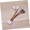 Hemobllo Fan Extension Cable 4 Pin to 3 Pin Adapter Cable Pwm Fan Extension for Motherboard view 2