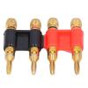 2Pcs Stackable Banana Plugs - Brass Banana Connectors, 2 Way Male Plugs for Speaker Wire view 3
