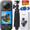 Insta360 X3 - Waterproof 360 Action Camera with 1/2" 48MP Sensors, 5.7K 360 Active HDR Video, 72MP 360 Photo, 60fps, Stabilization, 2.29" Touchscreen, AI Editing, Live Stream Action Bundle view 1