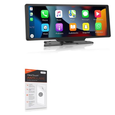 BoxWave Screen Protector Compatible with Roinvou Portable Car Stereo (10.26 in) - ClearTouch Anti-Glare (2-Pack), Anti-Fingerprint Matte Film Skin