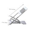 Hemobllo 1pc Adjustable Aluminium Alloy Phone Holder Portable Tablet Stand for Desk and Design for Video Calls Cooking and Learning view 3