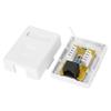 2Pcs CAT6 RJ45-8P8C Single Port Network Junction Box, Desktop Information Wiring Box for 22-24AWG Cable, ABS Material view 3
