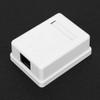 2Pcs CAT6 RJ45-8P8C Single Port Network Junction Box, Desktop Information Wiring Box for 22-24AWG Cable, ABS Material view 4