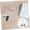 Hemobllo 2sets Theft Security Cable Lock for Laptops Keyed Design Fit for Monitors and Devices and Flexible Easy One-Hand Engagement view 2