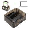 External USB 2.0 to IDE Hard Drive Docking Station, Plug and Play for 2.5 and 3.5 Inch SSD (US Plug) view 2