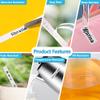 Hehua Tze Tz Tape 9mm 0.35" Laminated White Compatible for Brother TZe-221 TZe221 TZ221 TZ-221, TZe221 Black on White Comptible for Brother Label Maker Tape 9mm 0.35 White, 3/8" x 26.2ft, 20 Packs view 4