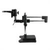 Lab Microscope Slides Universal Double Boom Binocular Trinocular Stereo Zoom Microscope Stand 76mm Focusing Holder Bracket for PCB Industry Lab Microscope Parts (Color : Black) view 1