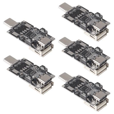 5Pcs 100W 5A USB Type-C Decoy Trigger Board 5V 9V 12V 15V 20V Output QC PD 2.0/3.0 Trigger Adapter Cable Connection Polling Detector