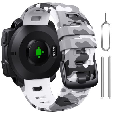 Bandkids 22mm Camouflage Bands for Garmin Instinct Watch,Soft Waterproof Silicone Replacement Watch Strap for Garmin Instinct 2 / Instinct Esports/Instinct Solar/Tide/Tactical