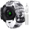 Bandkids 22mm Camouflage Bands for Garmin Instinct Watch,Soft Waterproof Silicone Replacement Watch Strap for Garmin Instinct 2 / Instinct Esports/Instinct Solar/Tide/Tactical view 1