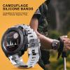 Bandkids 22mm Camouflage Bands for Garmin Instinct Watch,Soft Waterproof Silicone Replacement Watch Strap for Garmin Instinct 2 / Instinct Esports/Instinct Solar/Tide/Tactical view 4