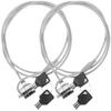 Hemobllo Laptop Cable Lock, Hardware Security Cable Lock with Keys, Anti Theft Combination Lock for Laptop Monitor Surface Projector and Other Electronic Devices view 1