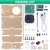 FM Radio Kit, ICSTATION DIY Radio Soldering Kit with LED Flashing Lights FM 76-108MHz LCD Display Soldering Project Radio with Headphone Jack for Adults Electronics Enthusiasts College Education view 2