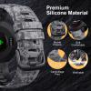 Bandkids 22mm Camouflage Bands for Garmin Instinct Watch,Soft Waterproof Silicone Replacement Watch Strap for Garmin Instinct 2 / Instinct Esports/Instinct Solar/Tide/Tactical view 2