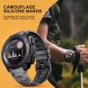 Bandkids 22mm Camouflage Bands for Garmin Instinct Watch,Soft Waterproof Silicone Replacement Watch Strap for Garmin Instinct 2 / Instinct Esports/Instinct Solar/Tide/Tactical view 4
