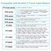 20x Hehua Replacement for Tze Tz Tape 12mm 0.47" Laminated Compatible for Brother TZe-131 TZe131 TZ131 TZ-131 Compatible for Brother P Touch Label Maker Tape Clear 12mm 0.47, 1/2" x 26.2ft view 3