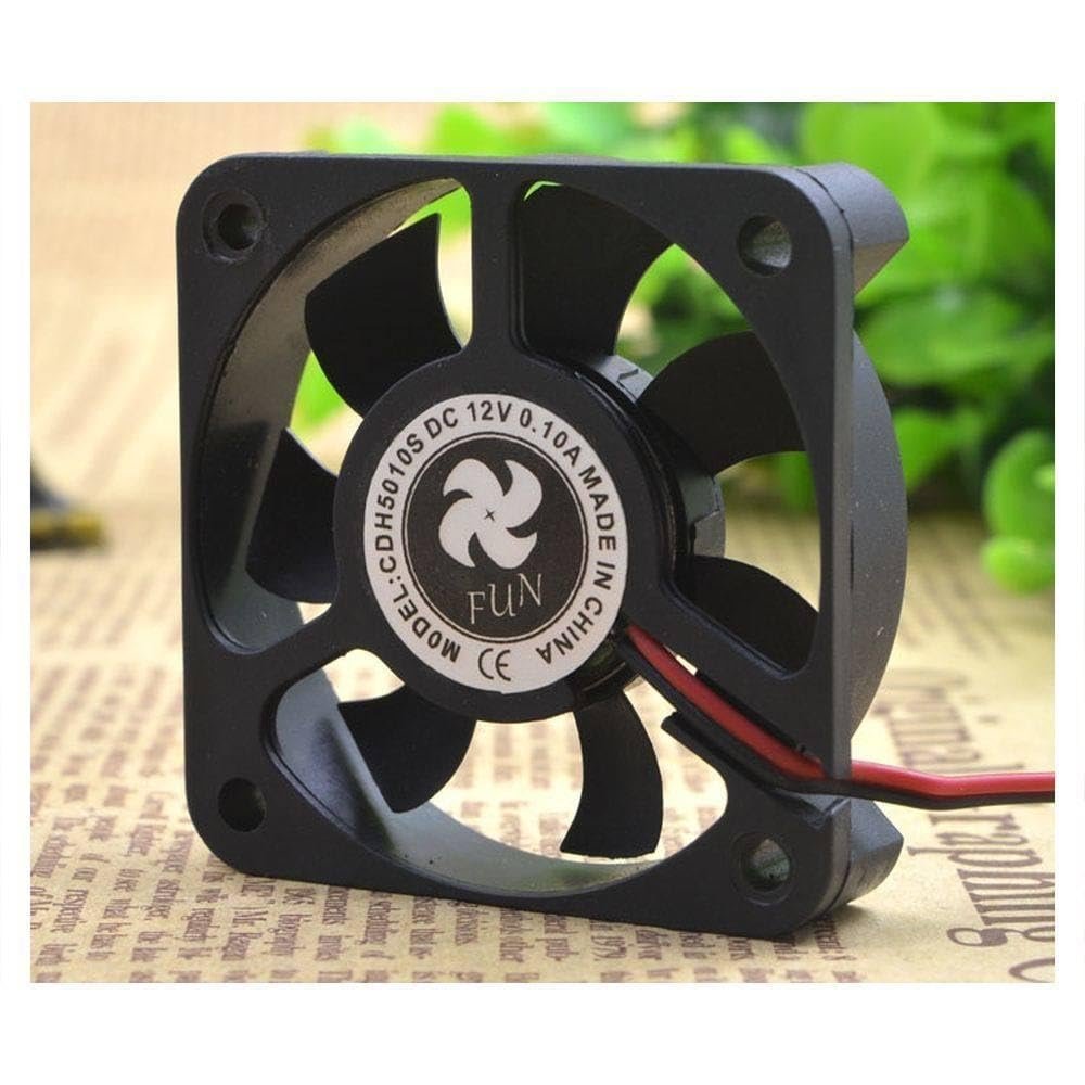 For 5cm Silent Cooling Fan 12V 0.10A CDH5010S Humidifier North and South Bridge Charger 2 Needle