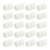 Hemobllo Cable Clips - 20 Pcs Self Adhesive Wire Clips Cable Organizer Silicone Cord Holder Cable Management Clips Wire Organizer Clips, Hole Diameter 7mm view 1