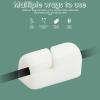 Hemobllo Cable Clips - 20 Pcs Self Adhesive Wire Clips Cable Organizer Silicone Cord Holder Cable Management Clips Wire Organizer Clips, Hole Diameter 7mm view 2
