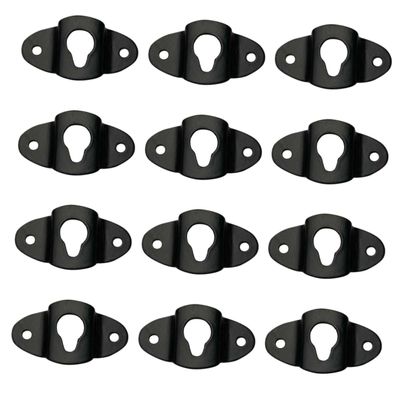 Hemobllo 20pcs Speaker Bracket Hanger Plate for Surround Sound System Compact Iron Mounting Hooks for Wall-Mounted Speakers Easy to Install Suitable for Home Theater and Audio Setup