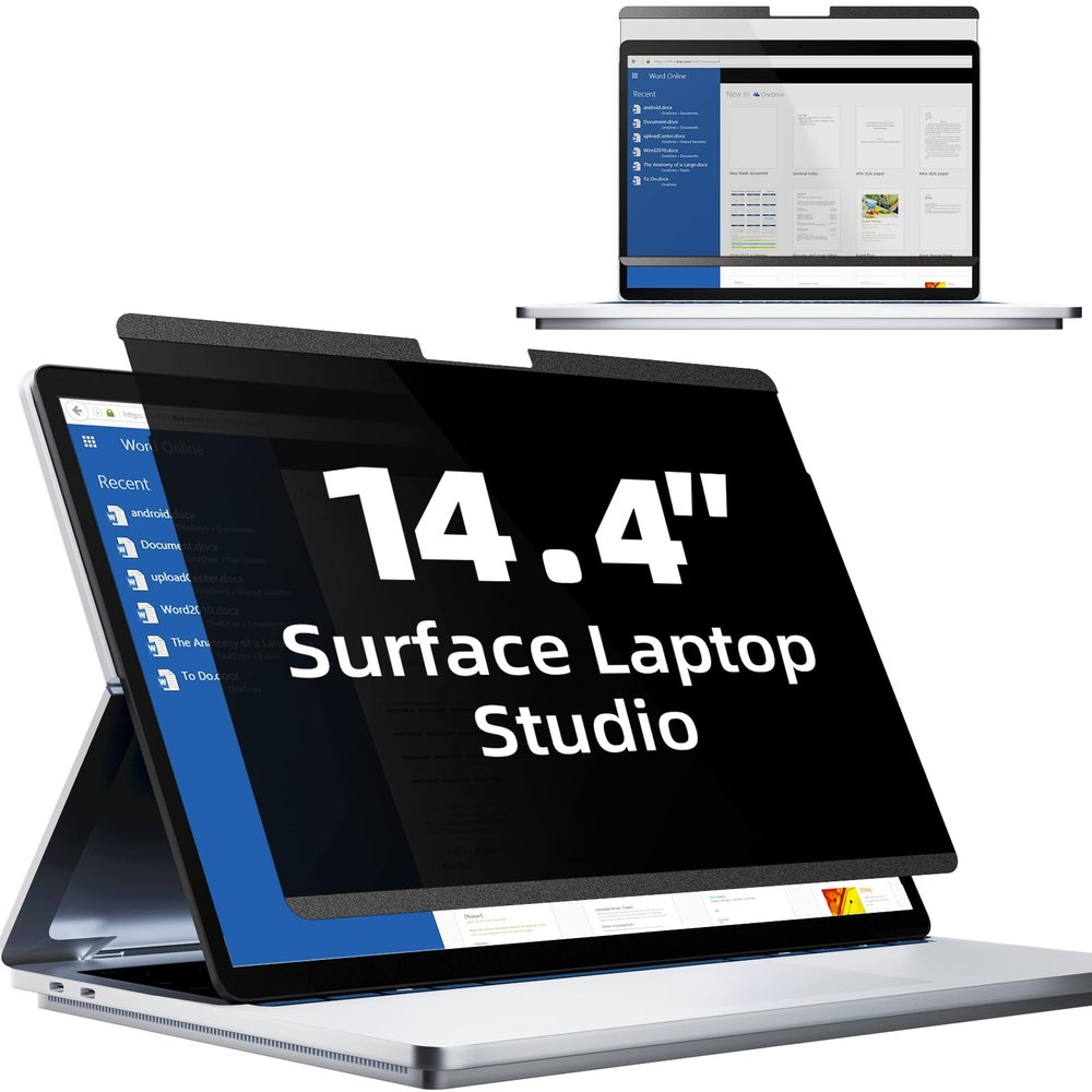 Mamol Magnetic Privacy Screen for 14.4 inch Microsoft Surface Laptop Studio, Removable Anti Spy Glare Blue Light Filter, Surface Laptop Studio 2/1 Privacy Screen Protector 14 in