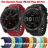 RAYESS Smartwatch Silicone 26mm Quick Release Straps Band For Garmin Fenix 5X Plus 6X Pro 7X 3 3HR Wrist Bracelet Descent MK1/MK2 (Color : K, Size : 26mm D2 MK1 MK2i) view 2
