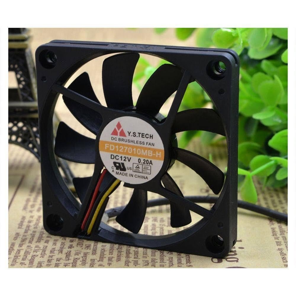 for Y.S.TECH 7010 FD127010MB-H 12V 0.20A Speed Measuring Ultra-Thin Cooling Fan