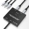 8K USB C Switch, USB C Switcher for 2 Computers Bi-Directional, USB C KVM Switch with Wired Remote & 2 USB-C Cables, for 100W Charging+10Gbps Data+Video Transfer, 8K@60Hz/4K@144Hz view 1