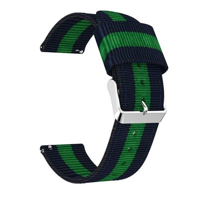 TPUOTI For Garmin Vivoactive 3 Strap 20mm Nylon Watch Band For Garmin Accessoires Forerunner 245/645 Vivomove HR Venu Music Bracelet (Color : Bluegreenblue, Size : For Forerunner 245)
