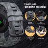 Bandkids 22mm Camouflage Bands for Garmin Instinct Watch,Soft Waterproof Silicone Replacement Watch Strap for Garmin Instinct 2 / Instinct Esports/Instinct Solar/Tide/Tactical view 2