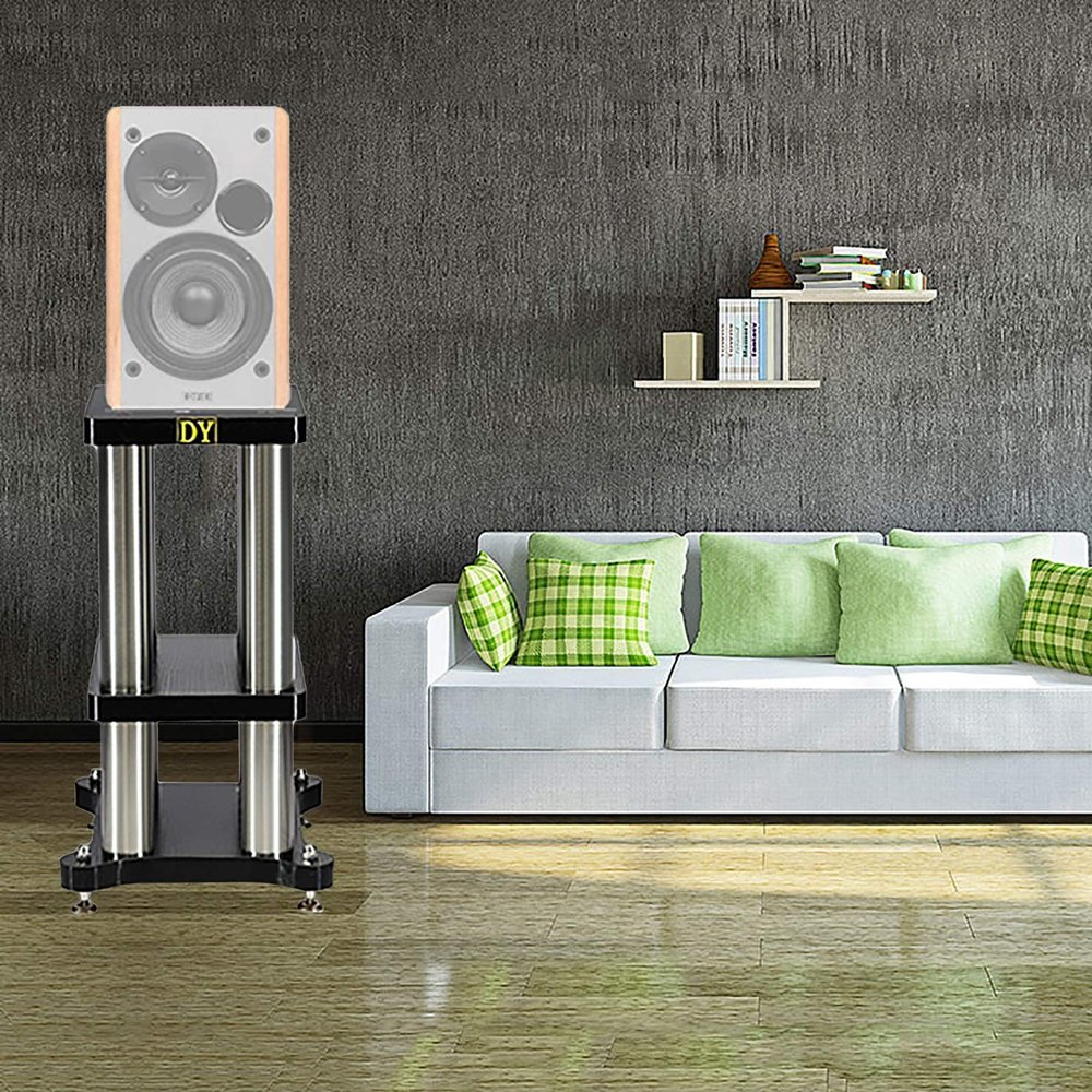 Speaker Stands,2pcs Bookshelf for Bookshelf Speakers Up to 40 Lbs, Weight Up to 30lbs - 1 Pair, Easy Assembly