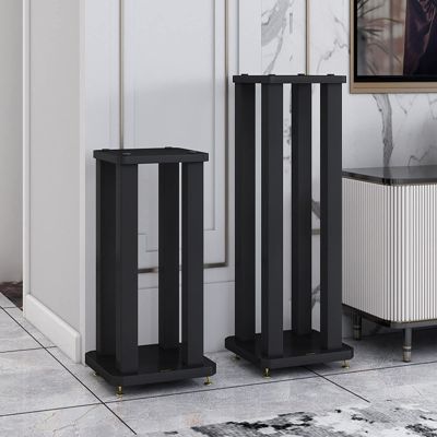 Speaker Stands,2pcs Surround Bookshelf for Large Speakers, Suitable for Living Room/Study/Bedroom